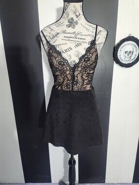 Velvety Micro-suede Skirt